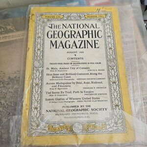 National geographic original issue 1929